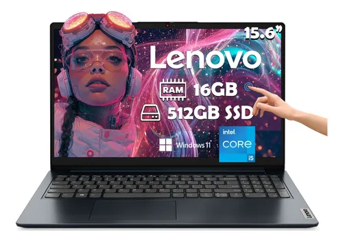 comprar Laptop Lenovo Ideapad 1 15iau7 Intel Core I5-1235u 512gb Ssd 16gb Ram Windows 11h 1920x1080px Touch Abyss Blue