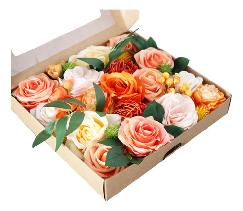 Combination Of Burnt Orange Roses With Box For Noi 2024