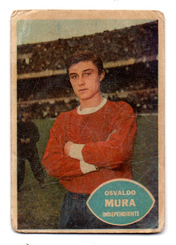 Figurita Independiente Tarjeton Futbol 1965 N° 35 Mura