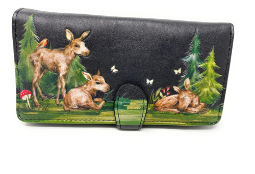 Shag Wear Baby Moose Cartera Grande Mujer Con Diseño Piel 7