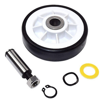 Hqrp Drum Roller Wheel W/shaft For Crosley Cde4205ayj Cd Ccl
