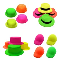 Comprar Kit Gorros Plasticos X 48 Sombreros Fluo Cotillon Carioca