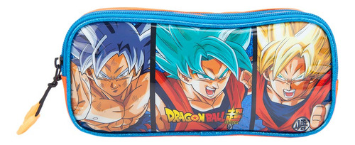 Lapicera Estuche Organizador Dragon Ball Z Azul/naranja 014a Color Azul