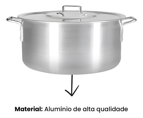 Kit Jogo De 3 Panelas Caldo Feijoada De Alumínio