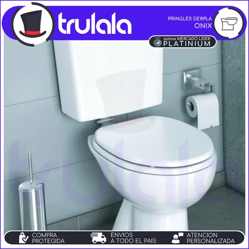 Combo Baño Completo Pringles Mochila Dual Bide Inodoro Tapa