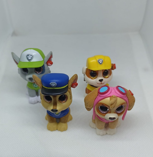Lote 4 Figuras Original Paw Patrol Minis Ty Boos (Usado)