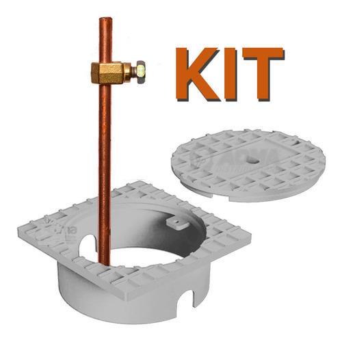 Kit Puesta A Tierra Jabalina Normalizada 3/4 X 1,5m + Toma