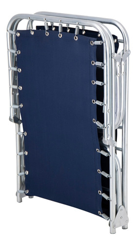 Catre Plegable Para Dormir Portatil Camping Ortopedico Lona Color Azul