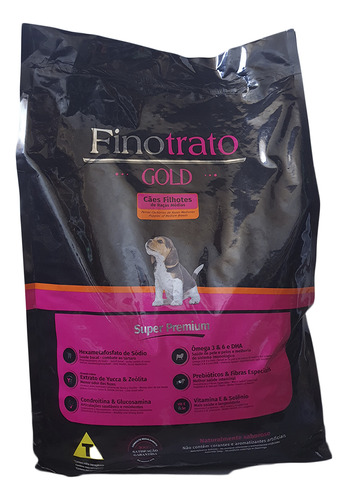 Ração Finotrato Gold Cachorros Filhotes Raças Médias 10,1kg