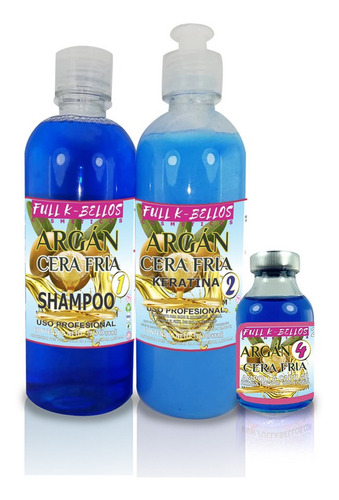 Argan Cera Fria Kit 2 Pasos 500ml - mL a $65