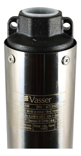 Bomba Sumergible Pozo Vasser Bs4 150 4  1.5hp 90mts Vasser