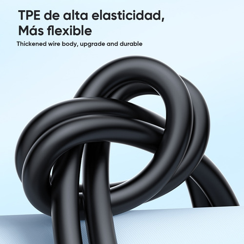 Cable Usb C Compatible Con iPhone 30w Carga Rápida 2metros Color Negro