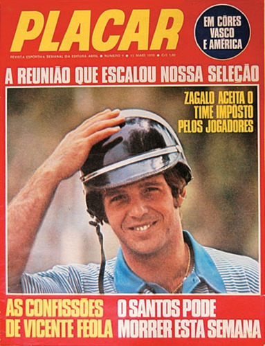 Revista Placar Número 09 De 15/05/1970 Cod. 336