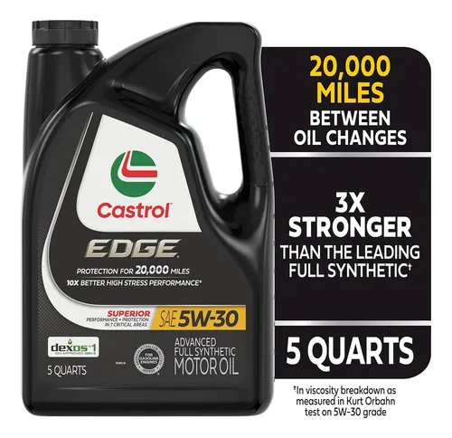 Castrol Edge Oleo Motor Full Synthetic 5w30 5 Quarts Dexos1