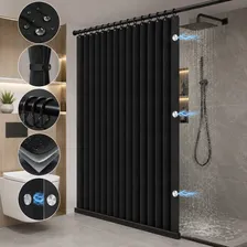 Cortina De Ducha Magnética Plegable E Impermeable Para Baño