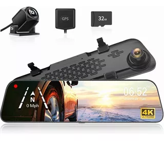 4k Cámara Para Auto Pantalla Táctil Dashcam Con 32gb Y Gps