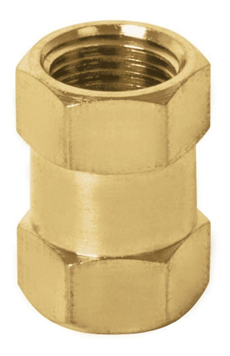 Cople De Latón, Tipo Ff, Cuerda 1/4 Npt Truper 19025