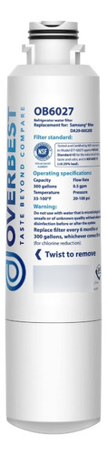 Aqua Filtro Agua Compatible Con Neveras Samsung Da29-00020b 