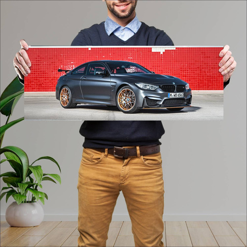 Cuadro 30x80cm Auto 2016 Bmw M4 Gts Coupe Auto 444