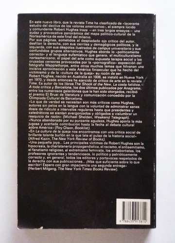 La Cultura De La Queja - Robert Hughes (Usado)