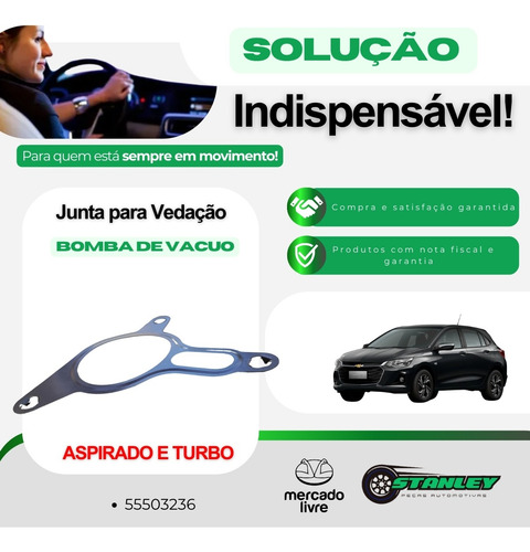 Junta Bomba Vácuo Onix Turbo 1.0 12v Flex 3cc 2020/2025