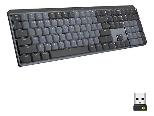 Teclado mecânico sem fio Logitech Max. Retroilum Tactil completo