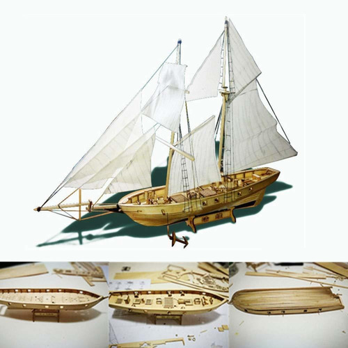 Gigicloud Modelo Barco Madera Kit Nave Decoracion Velero