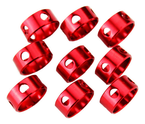 Anillos De Aluminio Rojo Para Tienda De Campaña, Paquete De