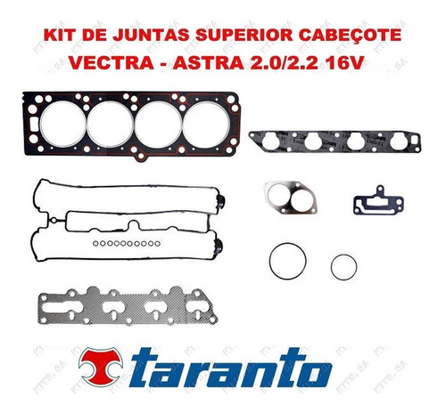 Kit Juntas Superior Cabeçote Vectra - Astra 2.0/2.2 16v