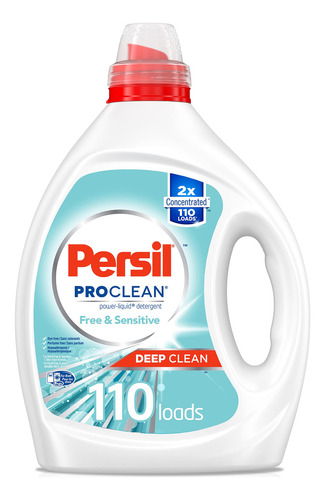 Persil Detergente Líquido Para Ropa, Libre Y Sensible, Sin.