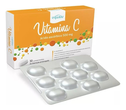Vitamina C Equaliv 500mg, 30 Comprimidos