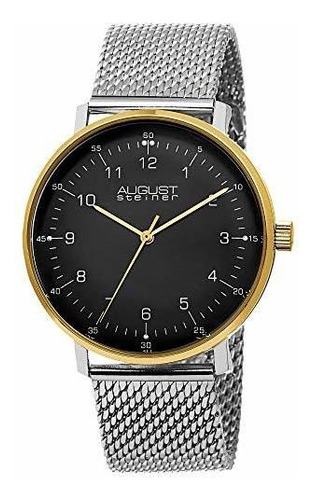 Augusto Steiner Reloj Clasico Para Hombre Movimiento De Cuar