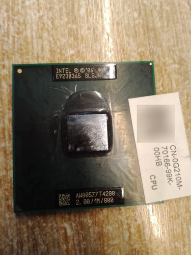 Cpu Intel Pentium De Doble Núcleo T4400 De 2.2 Ghz