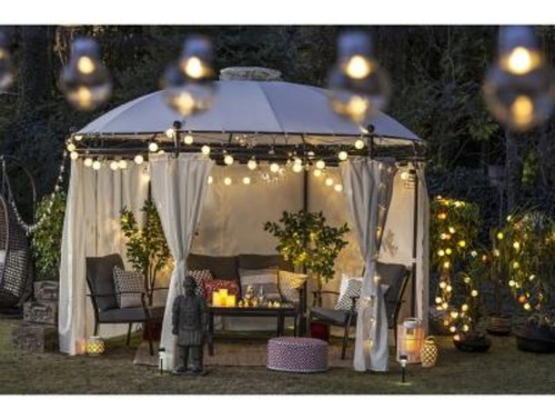 Imagen 4 de 6 de Toldo Pergola Con Cortinas 3.5 X 3.5 Mt Elegante