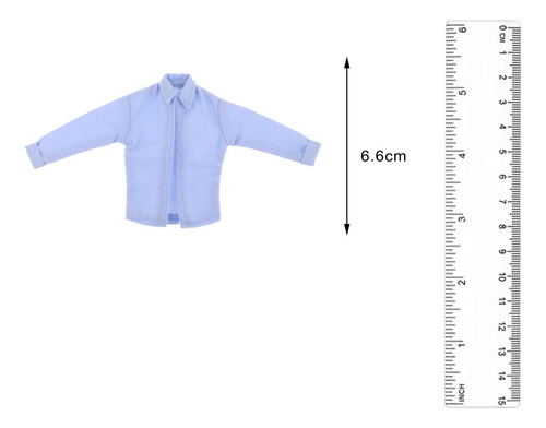 M Abrigo De Camisa A Escala 1/12 Para Accesorio De Azul Y