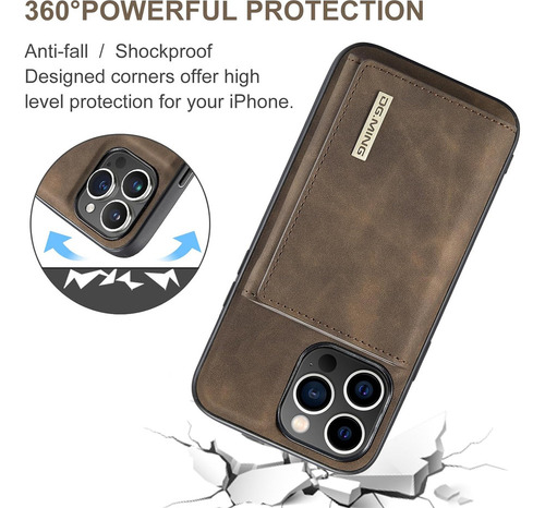 A Funda Tipo Cartera Con Atracción Magnética For iPhone