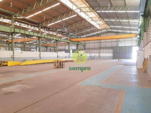 Imagem 8 de 22 de Galpão Industrial / Logístico 6.400 M² Com Ponte Rolante E Balança Rodoviaria - Ga1250
