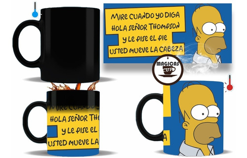 Imagen 1 de 2 de Taza Mágica Homero Los Simpsons