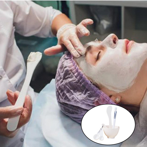 ' Mascarilla Facial Juego De Tazones Para Mezclar Kit Blanco
