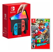 Comprar Consola Nintendo Switch Oled Neon + Super Mario Odyssey