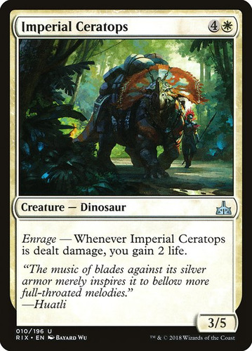 Carta Magic Imperial Ceratops X 4 Unidades Playset  Mtg