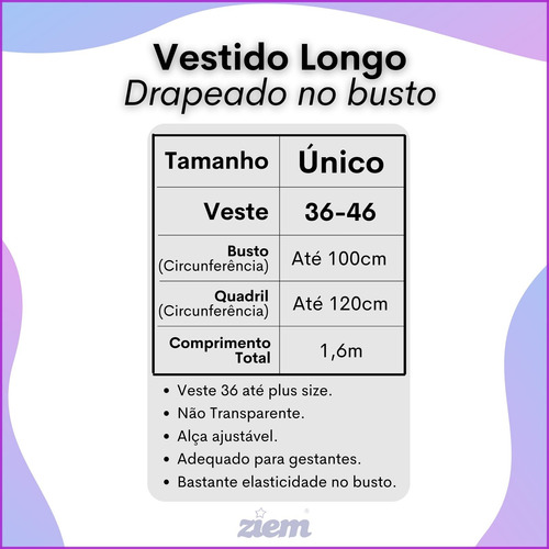 Vestido Longo Feminino De Praia Verão Com Busto Decotado