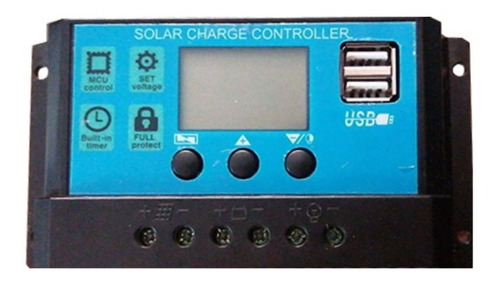 Controlador Solar Pwm 10ah 12/24v