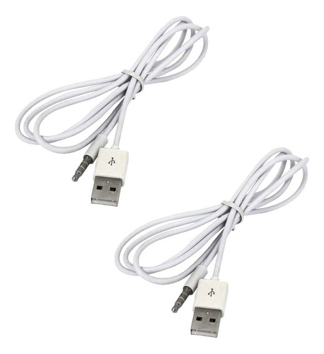 Conector De Audio Auxiliar De 3,5 Mm A Usb 2.0, 2 Unidades A