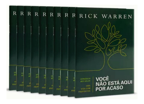 Kit 10 Livros Você Não Está Aqui Por Acaso | Evangelismo | Rick Warren