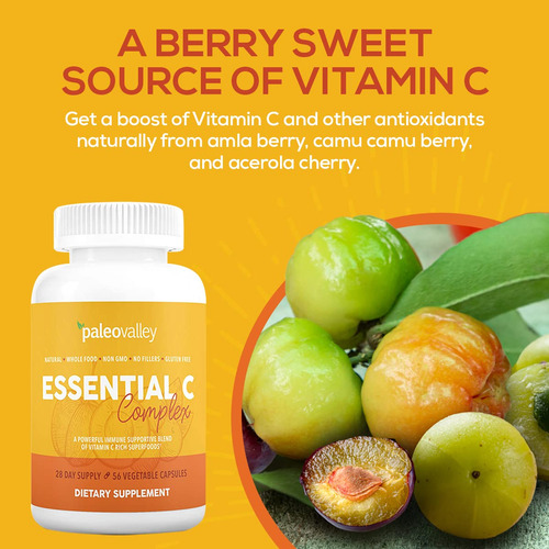 Paleovalley Essential C Complejo Vitamina C 56 Cápsulas