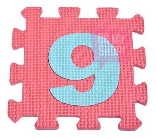 Imagen 7 de 8 de Piso De Goma Eva Encastrable 36pcs Números Y Letras Alfombra