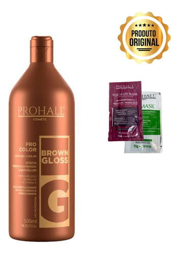 Prohall Mascara Matizadora Morena Iluminada Caramelo 500g