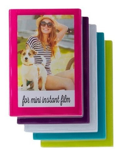Imagen 2 de 2 de Fuji Marco Arcoiris Portaretrato Magnético Instax Mini 5 Pza