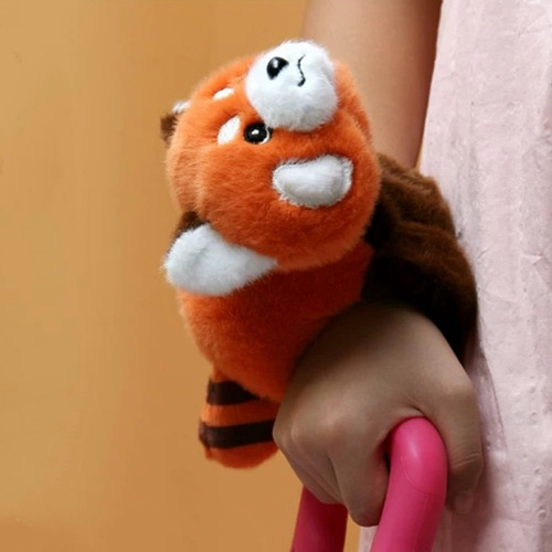 Anillo De Peluche De Panda Rojo Para Golpear Y Chocar